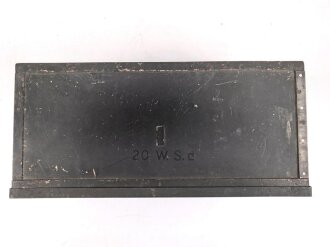 20 Watt Sender d ( 20 W.S.d ) datiert 1944, Originallack, Funktion nicht geprüft. Mit nummerngleichem Deckel