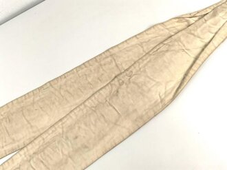 Österreich, zweiteiliges Fahnenband anlässlich des 40 jährigen Gründungsfest mit Fahnenweihe 1910. Militärverein Steyregg. Gesamtlänge etwa 170cm