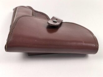 DDR, Pistolentasche braunes Leder Makarov. Mdi Stempel, so u.a. bei der Volkspolizei getragen