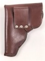 DDR, Pistolentasche braunes Leder Makarov. Mdi Stempel, so u.a. bei der Volkspolizei getragen