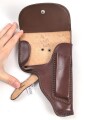 DDR, Pistolentasche braunes Leder Makarov. Mdi Stempel, so u.a. bei der Volkspolizei getragen