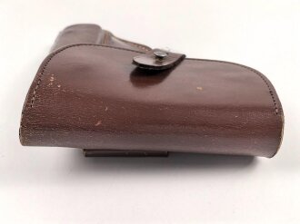DDR, Pistolentasche braunes Leder Makarov. Mdi Stempel, so u.a. bei der Volkspolizei getragen