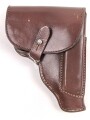 DDR, Pistolentasche braunes Leder Makarov. Mdi Stempel, so u.a. bei der Volkspolizei getragen