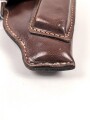 DDR, Pistolentasche braunes Leder Makarov. Mdi Stempel, so u.a. bei der Volkspolizei getragen