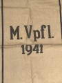 Kriegsmarine, grosser Verpflegungssack datiert 1941. Ungebraucht