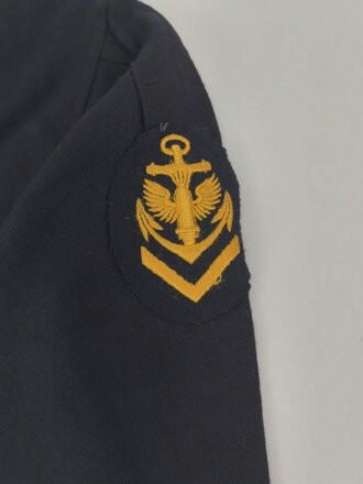 Kriegsmarine,  blaues Hemd für Mannschaften in gutem Gesamtzustand