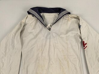 Kriegsmarine, weisses Hemd für Mannschaften. Adler...
