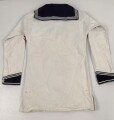 Kriegsmarine, weisses Hemd für Mannschaften. Adler fehlt, stockfleckig