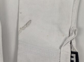 Kriegsmarine, weisses Hemd für Mannschaften. Adler fehlt, stark getragenes Kammerstück