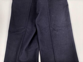 Kriegsmarine, blaue Klapphose für Mannschaften. Kammerstück in gutem Zustand