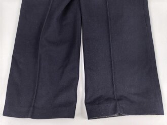 Kriegsmarine, blaue Klapphose für Mannschaften. Kammerstück in gutem Zustand