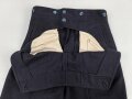 Kriegsmarine, blaue Klapphose für Mannschaften. Kammerstück in gutem Zustand