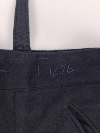 Deutsche Arbeitsfront DAF, dunkelblaue Stiefelhose für Offiziere. Guter Zustand