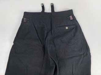 Deutsche Arbeitsfront DAF, dunkelblaue Stiefelhose für Offiziere. Guter Zustand