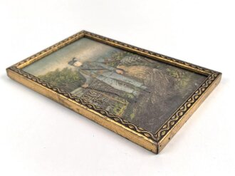 Österreich k.u.k. , plastische Darstellung eines Infanteristen im 1. Weltkrieg, Maße des Rahme 16 x 24,5cm