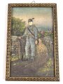 Österreich k.u.k. , plastische Darstellung eines Infanteristen im 1. Weltkrieg, Maße des Rahme 16 x 24,5cm