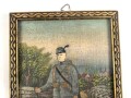 Österreich k.u.k. , plastische Darstellung eines Infanteristen im 1. Weltkrieg, Maße des Rahme 16 x 24,5cm