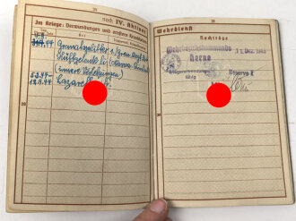 Wehrpaß Heer, eingestellt am 1.10.1934 bei Kommando der Schutzpolizei Düsseldorf