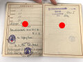 Wehrpaß Heer, eingestellt am 1.10.1934 bei Kommando der Schutzpolizei Düsseldorf