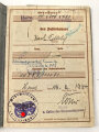 Wehrpaß Heer, eingestellt am 1.10.1934 bei Kommando der Schutzpolizei Düsseldorf