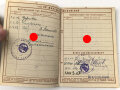 Wehrpaß Heer, eingestellt am 1.10.1934 bei Kommando der Schutzpolizei Düsseldorf