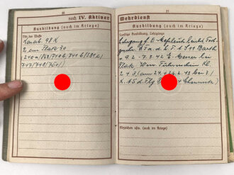 Wehrpaß Zweitschrift Heer, eingestellt am 27.8.1939 bei 2. Komp. Bau Batl.111 Breslau