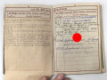 Wehrpaß Zweitschrift Heer, eingestellt am 27.8.1939 bei 2. Komp. Bau Batl.111 Breslau
