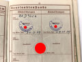 Wehrpaß Zweitschrift Heer, eingestellt am 27.8.1939 bei 2. Komp. Bau Batl.111 Breslau