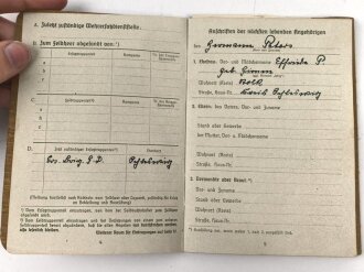 Soldbuch Zweitschrift,  Heer, ausgestellt 18.5.1945