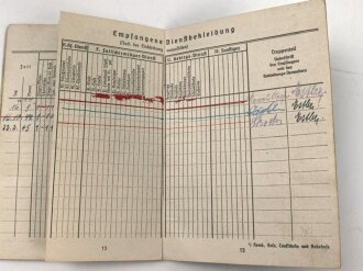 Soldbuch Luftwaffe,  ausgestellt 4.9.1944 bei Flak Ersatz Abteilung 45 Rottweil / Neckar.