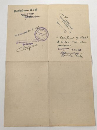 Soldbuch Luftwaffe,  ausgestellt 4.9.1944 bei Flak Ersatz Abteilung 45 Rottweil / Neckar.