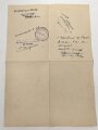 Soldbuch Luftwaffe,  ausgestellt 4.9.1944 bei Flak Ersatz Abteilung 45 Rottweil / Neckar.