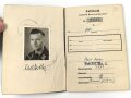 Soldbuch Luftwaffe,  ausgestellt 4.9.1944 bei Flak Ersatz Abteilung 45 Rottweil / Neckar.