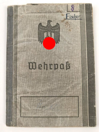 Wehrpaß Heer, eingestellt 12.Januar 1940 bei 4./ J.E.B. 75 Theresienstadt