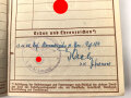 Wehrpaß Heer, eingestellt 12.Januar 1940 bei 4./ J.E.B. 75 Theresienstadt
