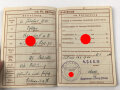 Wehrpaß Heer, eingestellt 12.Januar 1940 bei 4./ J.E.B. 75 Theresienstadt