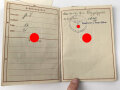 Wehrpaß Heer, eingestellt 12.Januar 1940 bei 4./ J.E.B. 75 Theresienstadt