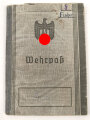 Wehrpaß Heer, eingestellt 12.Januar 1940 bei 4./ J.E.B. 75 Theresienstadt