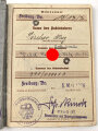 Wehrpaß Heer, eingestellt 12.Januar 1940 bei 4./ J.E.B. 75 Theresienstadt