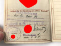 Wehrpaß Heer, eingestellt 12.Januar 1940 bei 4./ J.E.B. 75 Theresienstadt