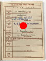 Wehrpaß Heer, eingestellt 12.Januar 1940 bei 4./ J.E.B. 75 Theresienstadt