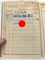 Wehrpaß Heer, eingestellt 12.Januar 1940 bei 4./ J.E.B. 75 Theresienstadt