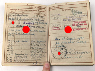 Wehrpaß Heer, eingestellt 21.1.36 bei Erg.Batl. 28 Tübingen.