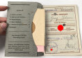Wehrpaß, ausgestellt 16.9.1937, wenige Einträge