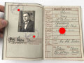 Wehrpaß, ausgestellt 16.9.1937, wenige Einträge