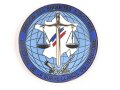 Polizei, Frankreich, nicht tragbare Medaille "Division des Enquetes Judiciaires", Durchmesser 7cm