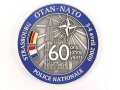 Polizei, Frankreich, nicht tragbare Medaille "Strasbourg OTAN-Nato", Durchmesser 7cm