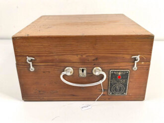 Kriegsmarine, Transportkasten für einen Sextant von C.Plath Hamburg. Guter Gesamtzustand, Gerätenummer 358