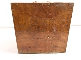Kriegsmarine, Transportkasten für einen Sextant von C.Plath Hamburg. Guter Gesamtzustand, Gerätenummer 358