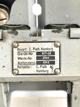 Kriegsmarine,  Peilaufsatz PM5 für Kompass. Hersteller C.Plath Hamburg.  In diesem Zustand selten, Originallack